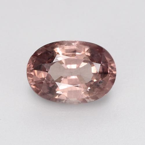 0.65캐럿 천연 딥 핑크 말레이 가넷, 타원형 컷, 6.1×4.3 mm, VS