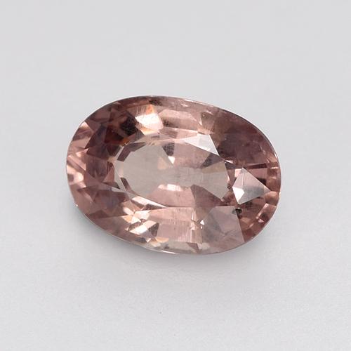 0.65캐럿 천연 딥 핑크 말레이 가넷, 타원형 컷, 6.1×4.3 mm, VS
