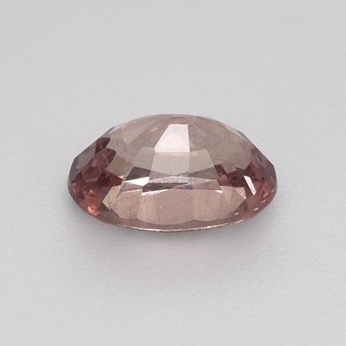 0.65캐럿 천연 딥 핑크 말레이 가넷, 타원형 컷, 6.1×4.3 mm, VS