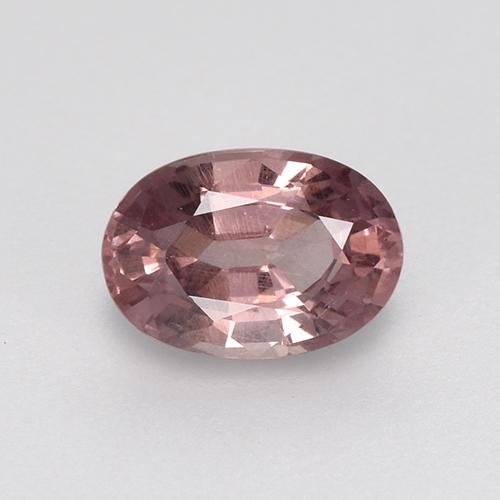 0.59캐럿 천연 딥 핑크 말레이 가넷, 타원형 컷, 6×4.2 mm, VS