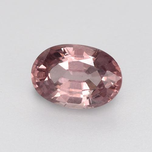 0.59캐럿 천연 딥 핑크 말레이 가넷, 타원형 컷, 6×4.2 mm, VS