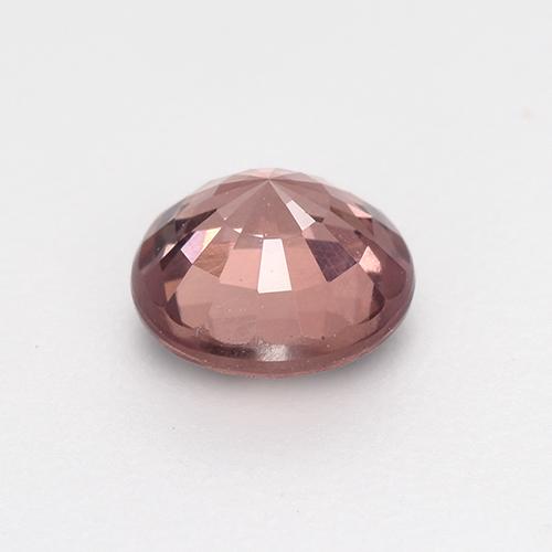 0.64캐럿 천연 핑크빛 로즈 말레이 가넷, 라운드 컷, 5.09 mm, VS