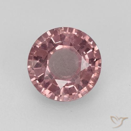 0.83ct 자연스러운 퍼플 핑크 말레이시아 가넷, 둥근, VS