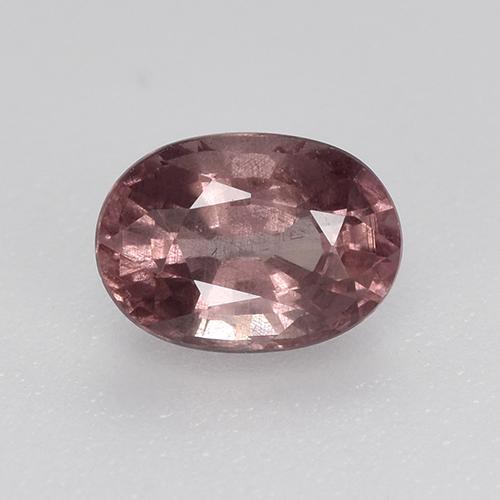 0.75캐럿 천연 다크 레드 말레이 가넷, 타원형 컷, 6.1×4.4 mm, VS