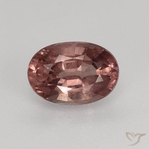 0.76캐럿 천연 미디엄 레드 말레이 가넷, 타원형 컷, 6.1×4.2 mm, VS-SI