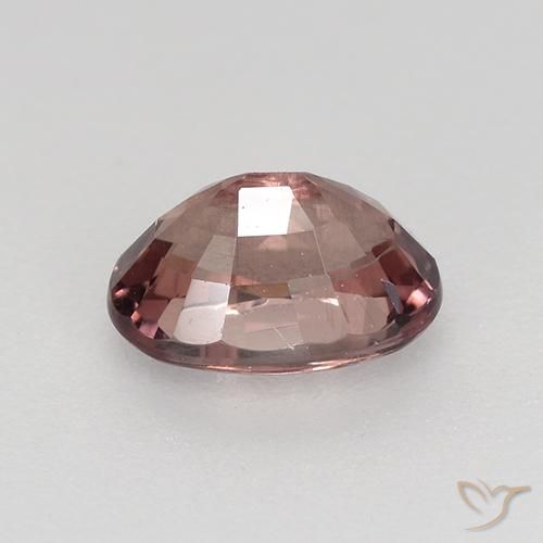 0.76캐럿 천연 미디엄 레드 말레이 가넷, 타원형 컷, 6.1×4.2 mm, VS-SI
