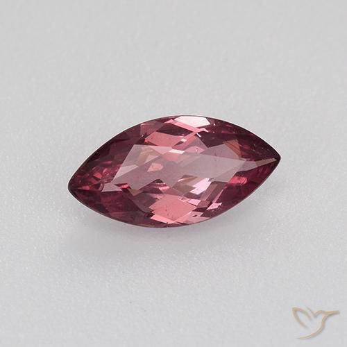 0.87캐럿 천연 미디엄 레드 말레이 가넷, 마퀴즈, 8.9×4.6 mm, VS