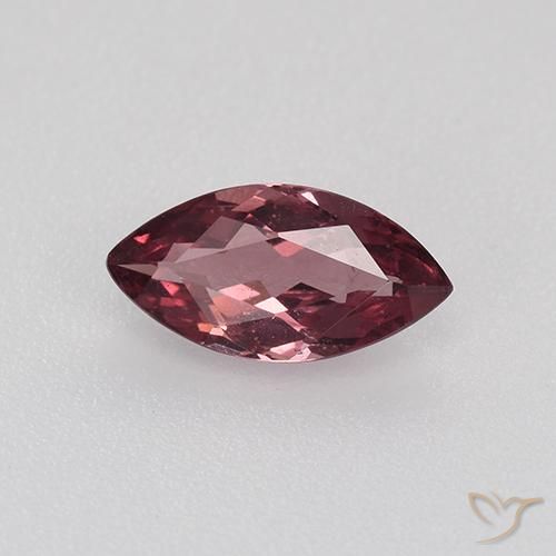 0.87캐럿 천연 미디엄 레드 말레이 가넷, 마퀴즈, 8.9×4.6 mm, VS