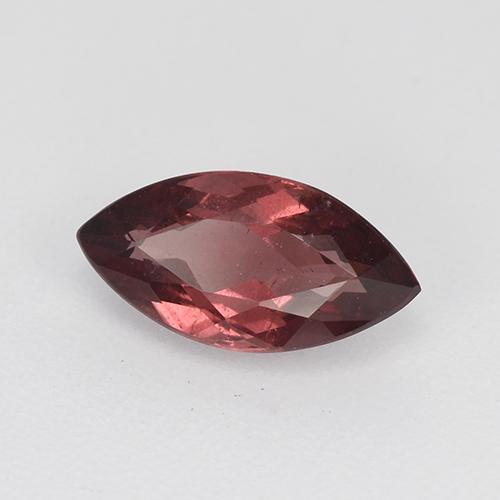 1.05캐럿 천연 딥 레드 말레이 가넷, 마퀴즈, 9.1×4.6 mm, VS-SI