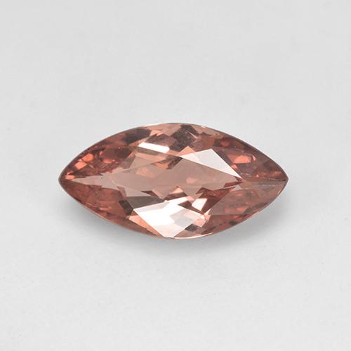 1.22캐럿 천연 자몽 핑크 말레이 가넷, 마퀴즈, 10×5.1 mm, VS
