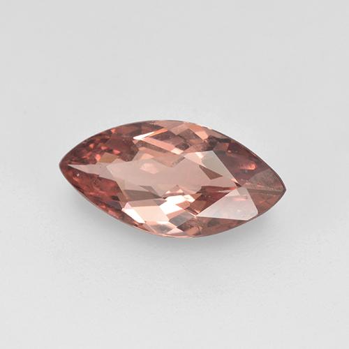 1.22캐럿 천연 자몽 핑크 말레이 가넷, 마퀴즈, 10×5.1 mm, VS