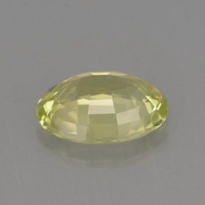 1.26캐럿 천연 노란빛 그린 말리 가넷, 타원형 컷, 7.9×6.1 mm, VVS-VS