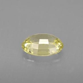 1.35캐럿 천연 노란빛 그린 말리 가넷, 타원형 컷, 7.8×6 mm, VS