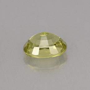 1.15캐럿 천연 노란빛 그린 말리 가넷, 타원형 컷, 7×5.2 mm, VS