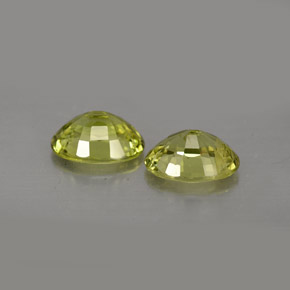 캐럿 천연 노란빛 그린 말리 가넷 보석, 타원형 컷, 7.5×5.7 mm, VS