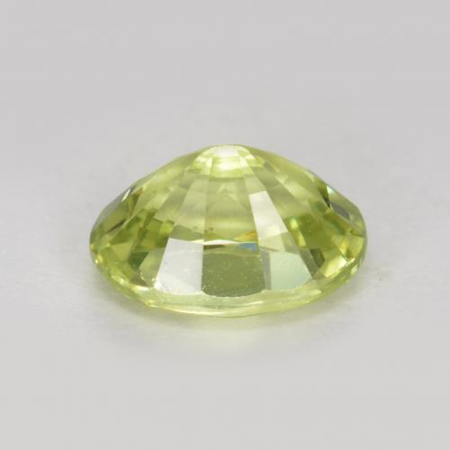 1.10캐럿 천연 옐로우 그린 말리 가넷, 타원형 컷, 7×5.1 mm, VS