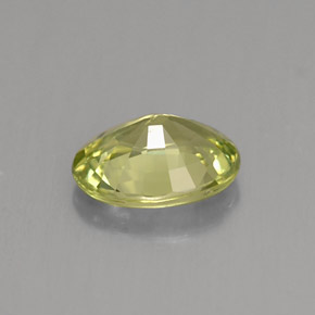 1.34캐럿 천연 노란빛 그린 말리 가넷, 타원형 컷, 8.1×6 mm, VS