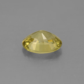 1.45캐럿 천연 노란빛 그린 말리 가넷, 타원형 컷, 8×6 mm, VVS-VS