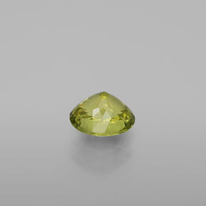 1.11캐럿 천연 골든 그린 말리 가넷, 타원형 컷, 6.7×5.4 mm, VVS-VS