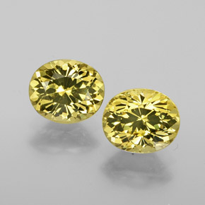 캐럿 천연 골든 그린 말리 가넷 보석, 타원형 컷, 6.6×5.5 mm, VVS-VS