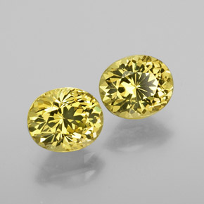 캐럿 천연 골든 그린 말리 가넷 보석, 타원형 컷, 6.6×5.5 mm, VVS-VS