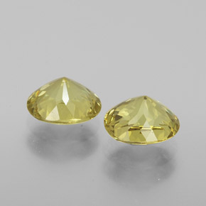 캐럿 천연 골든 그린 말리 가넷 보석, 타원형 컷, 6.6×5.5 mm, VVS-VS