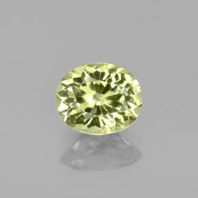 1.23캐럿 천연 골든 그린 말리 가넷, 타원형 컷, 7×5.8 mm, VVS-VS