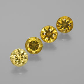 캐럿 천연 골든 그린 말리 가넷 보석, 라운드 컷, VVS-VS