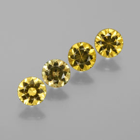 캐럿 천연 골든 그린 말리 가넷 보석, 라운드 컷, VVS