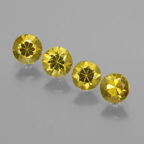 캐럿 천연 골든 그린 말리 가넷 보석, 라운드 컷, VVS