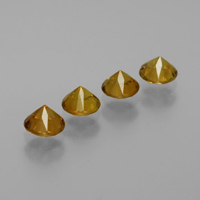 캐럿 천연 녹색 황금 말리 가넷 보석, 라운드 컷, VVS