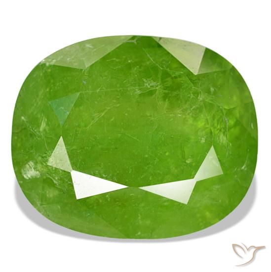 24.80ct 그린 말리 가넷, 쿠션, SI-I1