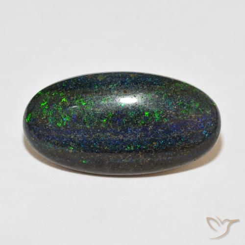 29.48ct 자연스러운 다색 매트릭스 오팔, 타원형, 불투명체