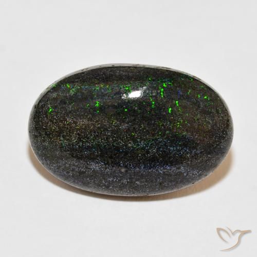 18.98ct 자연스러운 다색 매트릭스 오팔, 타원형, 불투명체