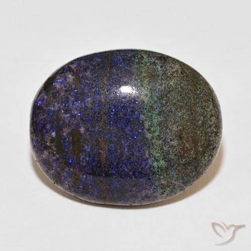24.43ct 자연스러운 다색 매트릭스 오팔, 타원형, 불투명체