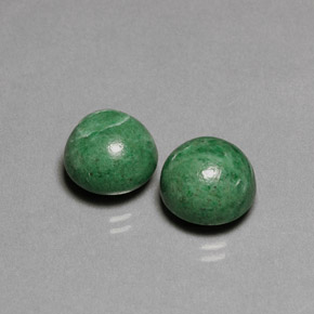 캐럿 천연 그린 마우싯싯 보석, 라운드 컷, 10.28 mm, 불투명체