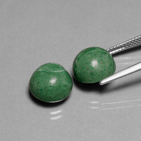 캐럿 천연 그린 마우싯싯 보석, 라운드 컷, 10.28 mm, 불투명체