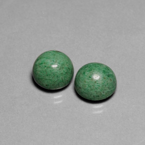 캐럿 천연 그린 마우싯싯 보석, 라운드 컷, 9.76 mm, 불투명체