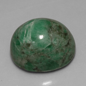 11.79캐럿 천연 그린 마우싯싯, 타원형 컷, 14.2×12.1 mm, 불투명체
