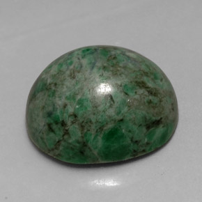 9.84캐럿 천연 그린 마우싯싯, 타원형 컷, 14.1×12 mm, 불투명체