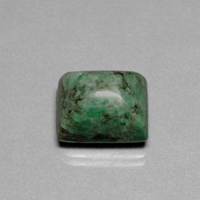 13.00캐럿 천연 그린 마우싯싯, 바게트, 14×11.9 mm, 불투명체