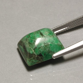13.48캐럿 천연 그린 마우싯싯, 바게트, 14×12 mm, 불투명체