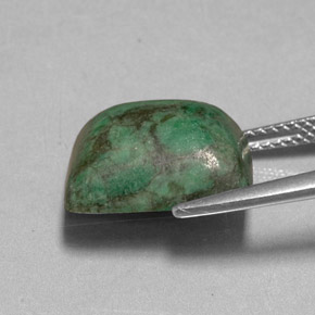 9.99캐럿 천연 그린 마우싯싯, 바게트, 13.7×11.6 mm, 불투명체