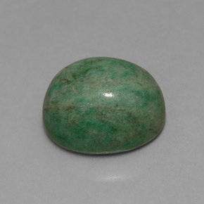 9.19캐럿 천연 그린 마우싯싯, 타원형 컷, 13.3×10.8 mm, 불투명체