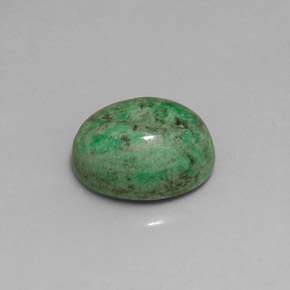 8.57캐럿 천연 그린 마우싯싯, 타원형 컷, 13.8×11 mm, 불투명체