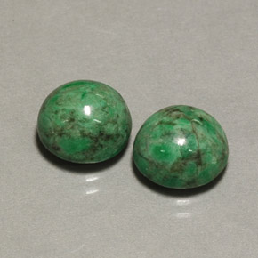 캐럿 천연 그린 마우싯싯 보석, 라운드 컷, 10.01 mm, 불투명체