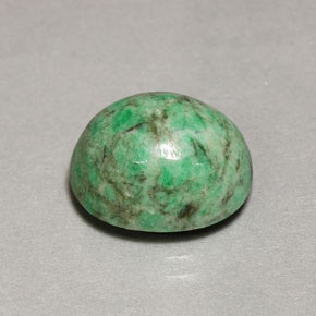 8.41캐럿 천연 그린 마우싯싯, 타원형 컷, 13.2×11.3 mm, 불투명체