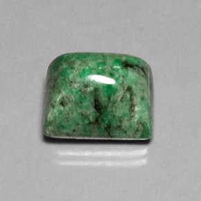 15.19캐럿 천연 그린 마우싯싯, 바게트, 14.6×11.8 mm, 불투명체