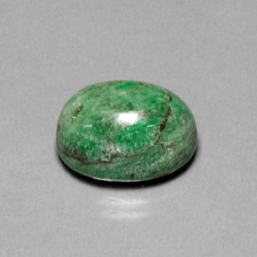 11.30캐럿 천연 그린 마우싯싯, 타원형 컷, 14.9×11.1 mm, 불투명체