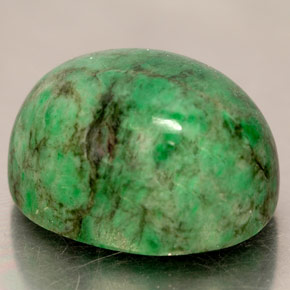 19.74캐럿 천연 그린 마우싯싯, 타원형 컷, 16.9×13.4 mm, 불투명체